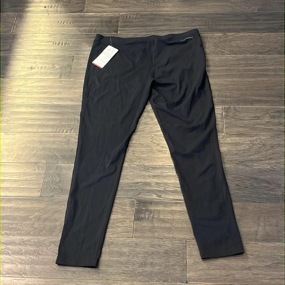 Under Armour Charged Cotton HeatGear Fitted Pants Black new Womens Size XL